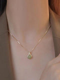 Elegant Teardrop Shaped Lucky Bag Pendant Necklace