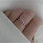Light Luxury Personalized Alloy Rose Gold Knotted And Crossed Ring