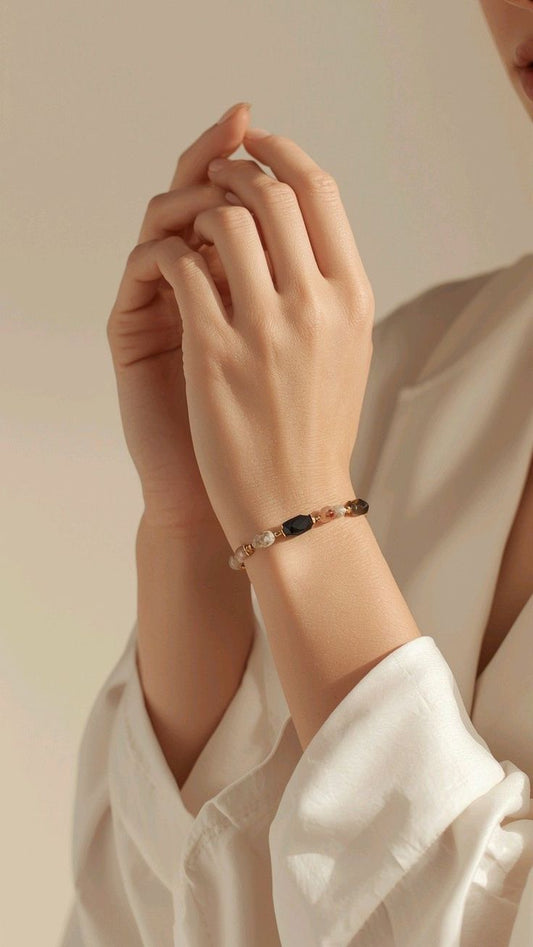 Elegant Gold Diamond Link Cuff Bracelet